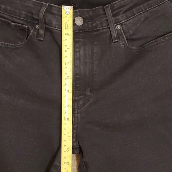 Ladies Black Levi 712 Slim Jeans 30W x 30L - Picture 6 of 8